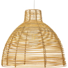 Buy Hanging Lamp Boho Bali Style Natural Rattan - Can Natural wood 60033 - prices
