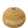 Buy Hanging Lamp Boho Bali Style Natural Rattan - Kim Natural wood 60034 with a guarantee