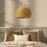 Buy Rattan Ceiling Lamp - Boho Bali Design Pendant Lamp - Kim Natural wood 60034 at Privatefloor