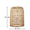 Rattan Ceiling Lamp - Boho Bali Design Pendant Lamp - Lian image 7