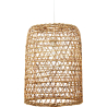 Buy Hanging Lamp Boho Bali Style Natural Rattan - Lian Natural wood 60035 - in the EU