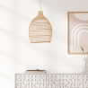 Buy Rattan Ceiling Lamp - Boho Bali Design Pendant Lamp - Bay Natural wood 60039 Home delivery