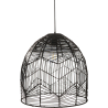 Buy Black Rattan Ceiling Lamp - Boho Bali Design Pendant Lamp - Le Black 60040 - prices