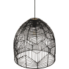 Buy Black Rattan Ceiling Lamp - Boho Bali Design Pendant Lamp - Le Black 60040 in the Europe