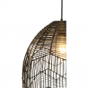 Buy Black Rattan Ceiling Lamp - Boho Bali Design Pendant Lamp - Le Black 60040 Home delivery