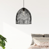 Buy Black Rattan Ceiling Lamp - Boho Bali Design Pendant Lamp - Le Black 60040 - in the EU