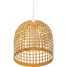 Buy Bamboo Ceiling Lamp - Boho Bali Design Pendant Lamp - Thi Natural wood 60043 - prices