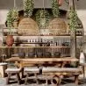 Rattan Ceiling Lamp - Boho Bali Design Pendant Lamp - 40cm - Hoa image 7