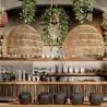 Rattan Ceiling Lamp - Boho Bali Design Pendant Lamp - 40cm - Hoa image 7
