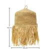 Raffia Ceiling Lamp - Boho Bali Design Pendant Lamp - Lanui image 7