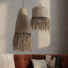 Buy Raffia Ceiling Lamp - Boho Bali Design Pendant Lamp - Lanui Natural wood 60050 Home delivery