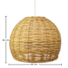 Buy Rattan Ceiling Lamp - Boho Bali Design Pendant Lamp - Paon Natural wood 60051 Home delivery