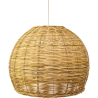 Buy Hanging Lamp Boho Bali Style Natural Rattan - Paon Natural wood 60051 - in the EU