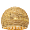 Buy Rattan Ceiling Lamp - Boho Bali Design Pendant Lamp - Paon Natural wood 60051 - prices