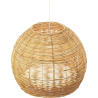 Buy Hanging Lamp Boho Bali Style Natural Rattan - Paon Natural wood 60051 at Privatefloor
