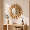 Wall Mirror - Boho Bali Round Design (60 cm) - Miu image 7
