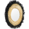 Buy Wall Mirror - Boho Bali Round Design (60 cm) - Bioe Natural wood 60059 - prices