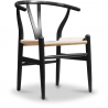 Buy Pack of 2 Wooden Dining Chairs - Scandinavian Style - Wish Black 60062 - prices