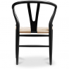 Buy Pack of 2 Wooden Dining Chairs - Scandinavian Style - Wish Black 60062 Home delivery