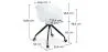 Wooden Desk - Scandinavian Design - Torkel + Designer Office Chair - Joan image 7