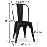 Desk Set - Industrial Design 120cm - Hairpin + Dining Chair - Stylix image 7