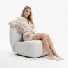 Design Armchair - Upholstered in Bouclé Fabric - Loraine image 7