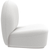 Buy Design Armchair - Upholstered in Bouclé Fabric - Loraine White 60072 Home delivery