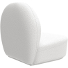 Buy Design Armchair - Upholstered in Bouclé Fabric - Loraine White 60072 with a guarantee