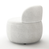 Buy White boucle ​armchair - upholstered - Melanie White 60073 - in the EU