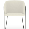 Buy Dining chair upholstered in white boucle - Martine White 60075 - prices