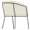 Buy Dining chair upholstered in white boucle - Martine White 60075 in the Europe