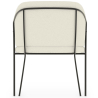Buy Dining chair upholstered in white boucle - Martine White 60075 home delivery