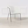 Armchair with Armrests - Upholstered in Bouclé Fabric - Miusen image 7