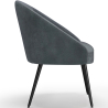 Buy Velvet upholstered accent chair - Wasda Light grey 60076 - prices