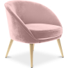 Buy Design Armchair - Upholstered in Velvet - Pimba Light Pink 60077 at Privatefloor