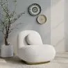 Bouclé fabric upholstered armchair - Larry image 7