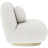 Buy Bouclé fabric upholstered armchair - Larry White 60078 - in the EU