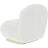Buy Bouclé fabric upholstered armchair - Larry White 60078 at Privatefloor