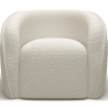 Buy White boucle armchair - upholstered - Seral White 60080 home delivery