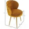 Designer Armchair - Upholstered in Velvet - Yuna image 7