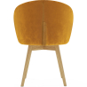 Buy Designer Armchair - Upholstered in Velvet - Yuna Yellow 60081 Home delivery