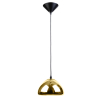 Buy Designer Ceiling Lamp - Chrome Metal Pendant Lamp - 18cm - Nullify Gold 51886 - prices