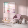 Buy Velvet upholstered rocking armchair - Freia  Light Pink 60082 - in the EU