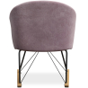 Buy Rocking Chair with Armrests - Upholstered in Velvet - Freia Light Pink 60082 - prices