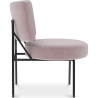 Buy Velvet upholstered dining chair - Jerna Light Pink 60085 at Privatefloor