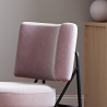 Buy Velvet Upholstered Armchair - Jerna Light Pink 60085 - in the EU