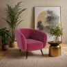 Armchair with Armrests - Upholstered in Velvet - Nuba image 7