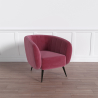 Buy Armchair with Armrests - Upholstered in Velvet - Nuba Cognac 60086 - prices