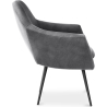 Buy Velvet upholstered armchair - Dena Dark grey 60087 - prices