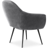 Buy Velvet upholstered armchair - Dena Dark grey 60087 at Privatefloor